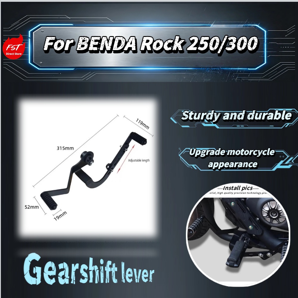 Gear Set Motorcycle - Juego de Pedales de Cambio Delantero