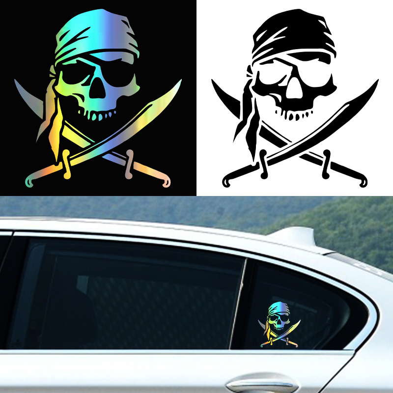 Calcomanía de calavera pirata  - Gear Set Motorcycle reseña y precio