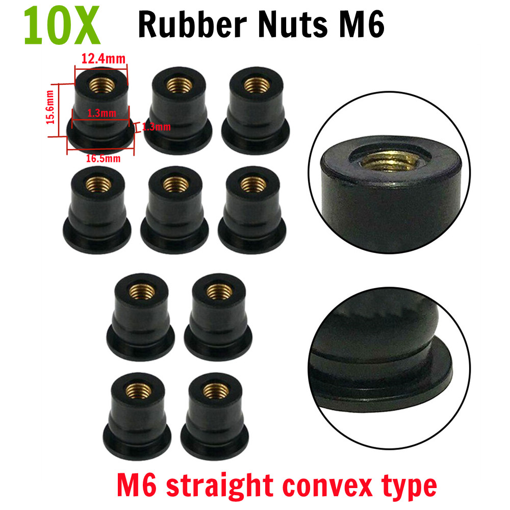 10 Uds. Tuercas de pozo de gom - Motorcycle Gear Airbag reseña y precio