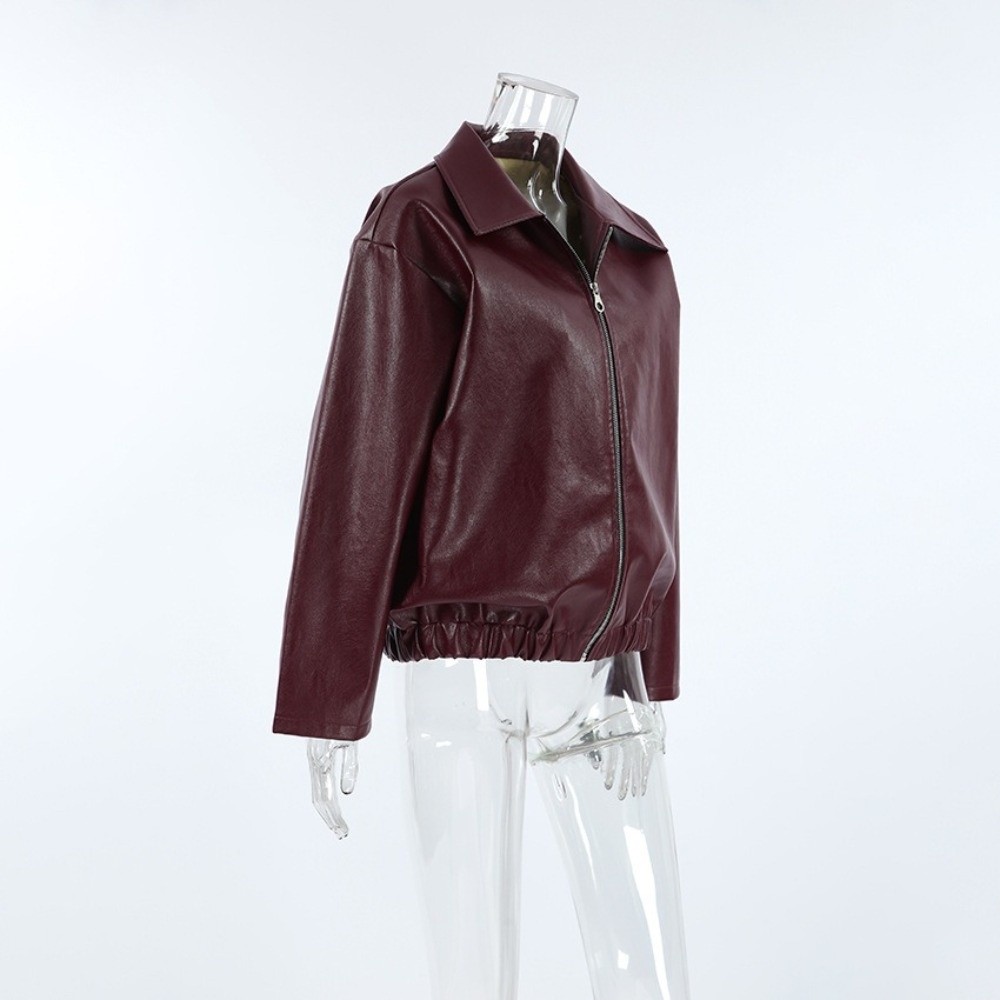 Chaqueta de cuero PU vintage,  - Motorcycle Gear Outfit reseña y precio